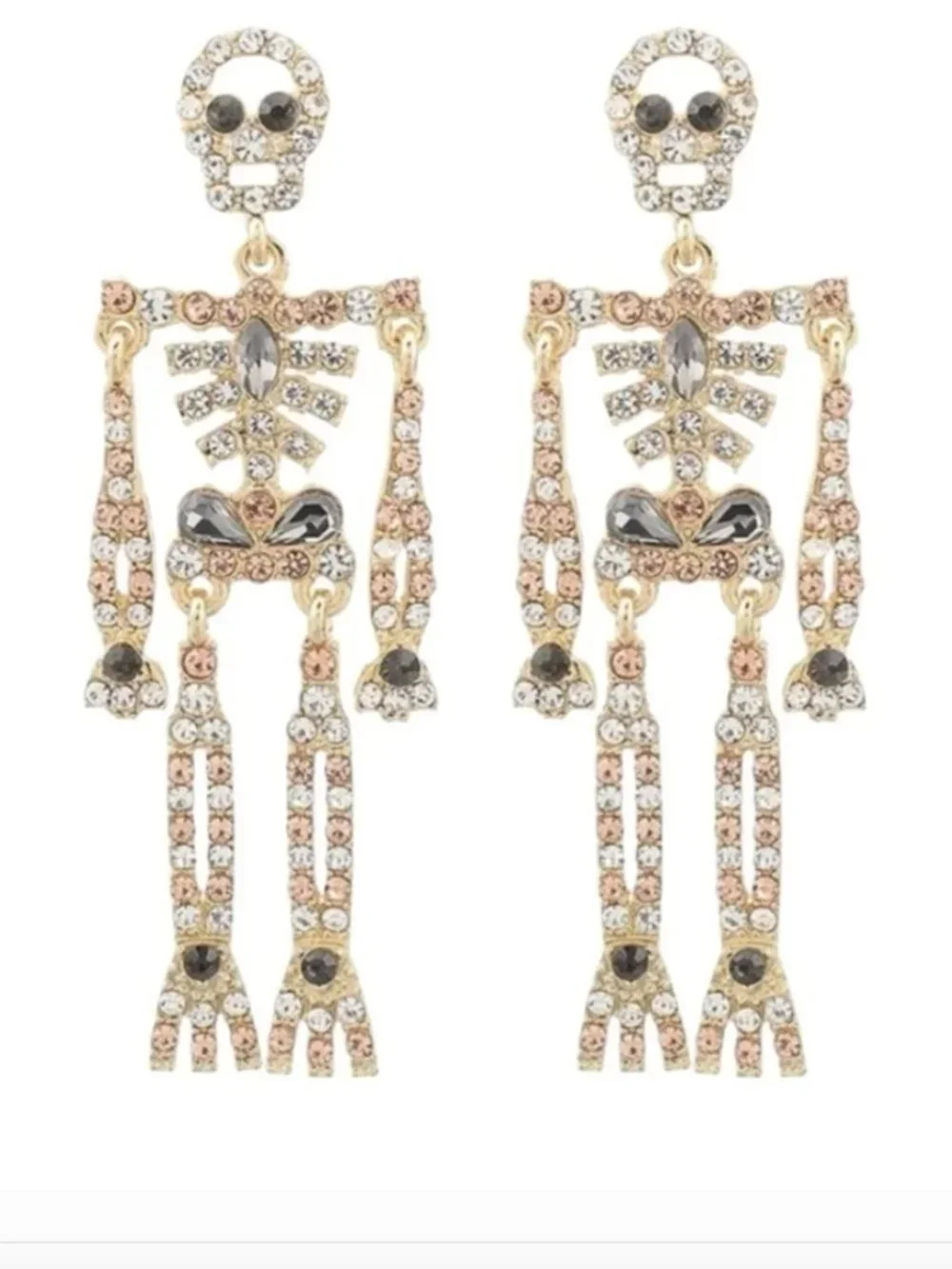 BaubleBar Lazy Bones Just Hanging Around Dangling Earrings Dangle Drop NIB